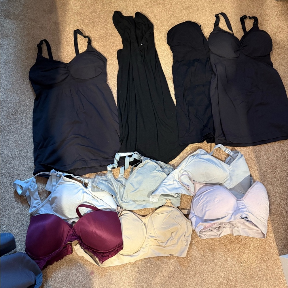 Bravado Auden Victoria secret nursing and maternity bundle